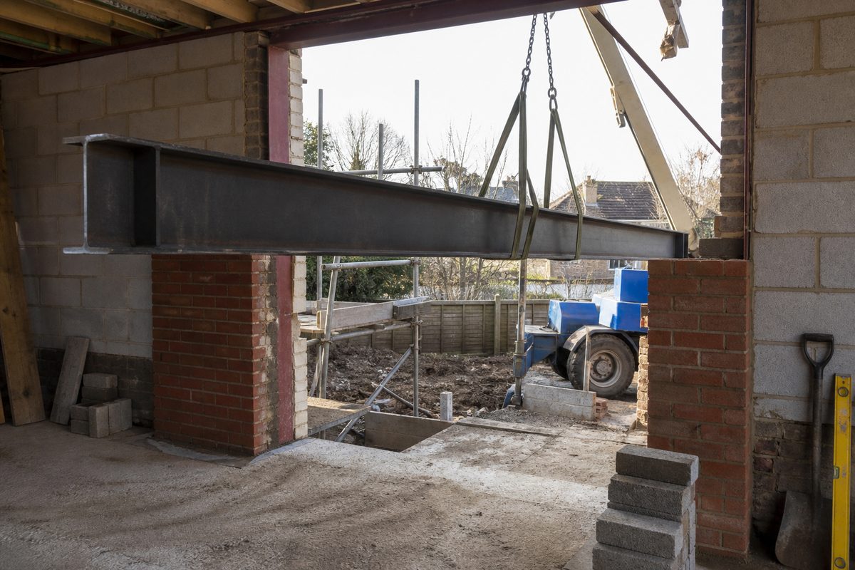 What Size RSJ for a 6m Span? Long Opening Planning UK